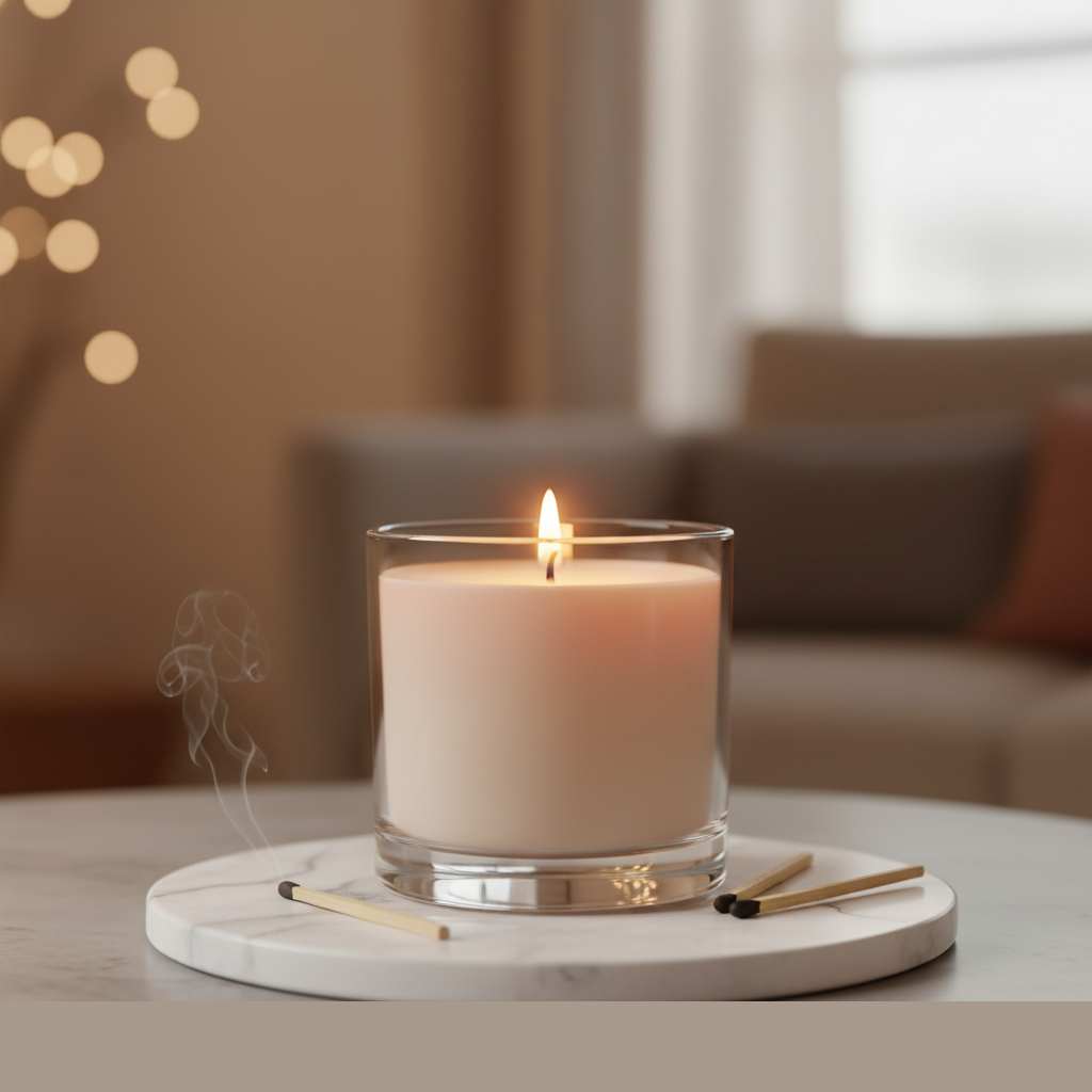 Bougie Ambre & Bois de santal Douce Heure Dorée