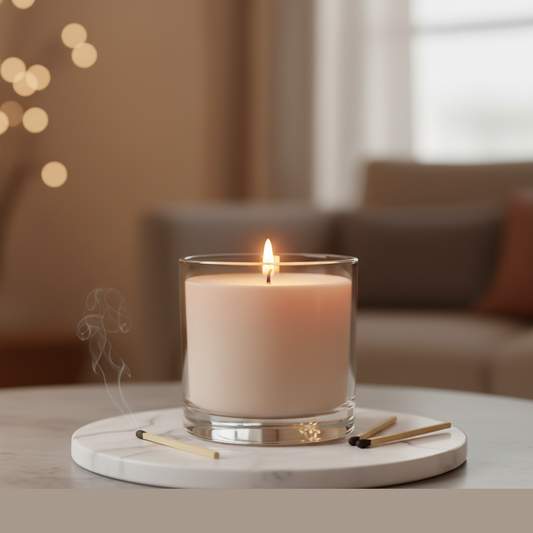 Bougie Ambre & Bois de santal Douce Heure Dorée