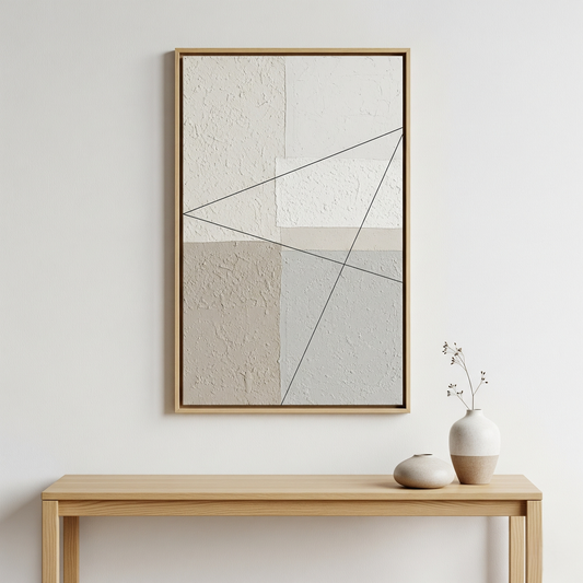 Impression d'art abstrait Contours silencieux